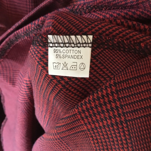 NWT Rosegal Red Houndstooth Midi Dress Plus Size - Picture 7 of 8